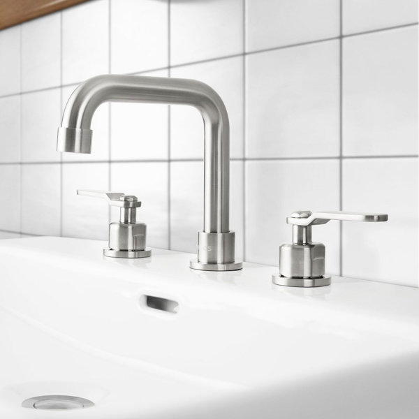 Parlos Home Widespread Bathroom Faucet with Drain Assembly & Reviews